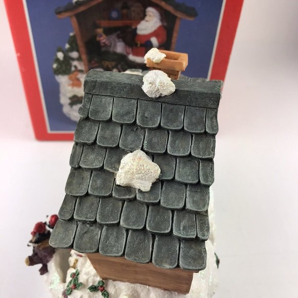 HERITAGE MINT HOLIDAY COLLECTION MUSICAL WATER FOUNTAIN SANTA WORKSHOP Vintage - Picture 10 of 12